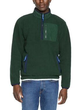 Gap Men's Half Zip Fleece Pullover Green